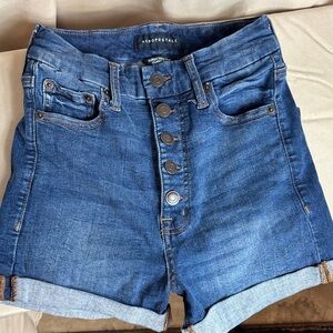 Aeropostale Women's Dark Blue Jean Shorts